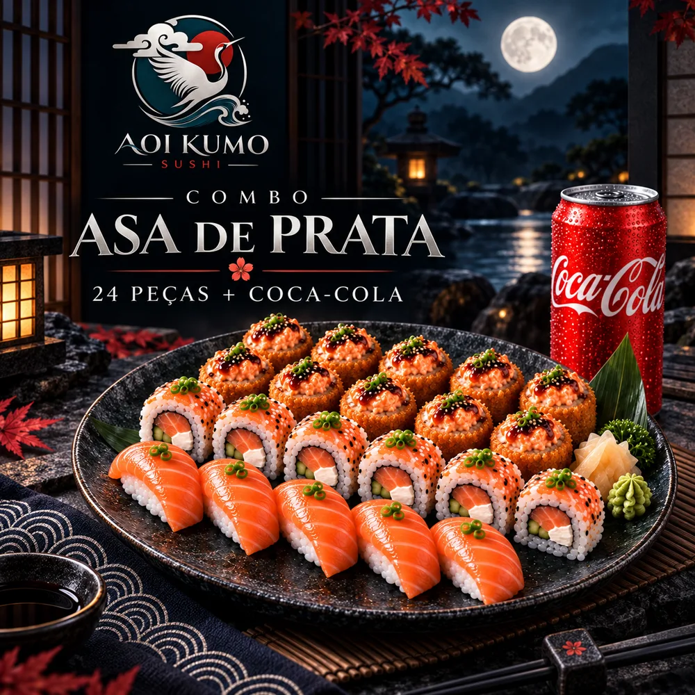 Combo Asa de Prata — 24 Peças + Coca-Cola